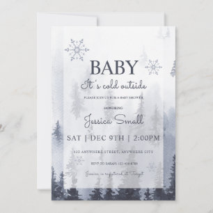 Baby Its Cold Outside Baby Shower Invitation