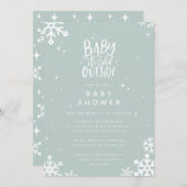 Baby its cold outside baby shower invitation (Front/Back)