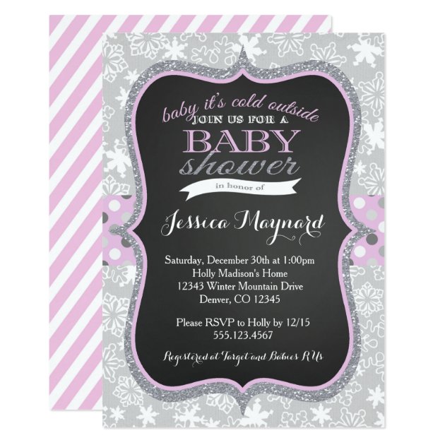 Baby It's Cold Outside Baby Shower Invitation