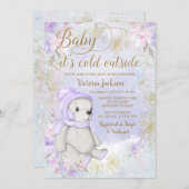 Baby Its Cold Outside Baby Shower Invitation (Front/Back)