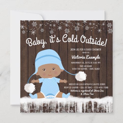 Baby its Cold Outside Baby Shower Invitation