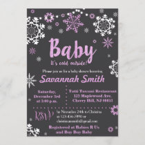 Baby Its Cold Outside Baby Shower Invitations Girl