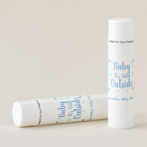 Baby Its Cold Outside Baby Shower Lip Balm