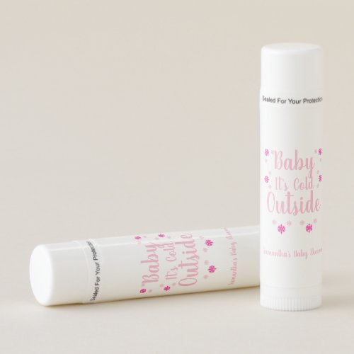 Baby Its Cold Outside Baby Shower Lip Balm