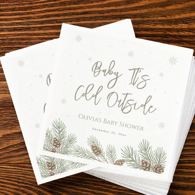 Baby It's Cold Outside Baby Shower Napkins (Creator Uploaded)