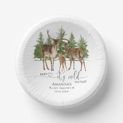 Baby Its Cold Outside Baby Shower Paper Bowls