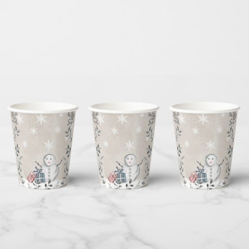 Baby its cold outside baby shower paper cup