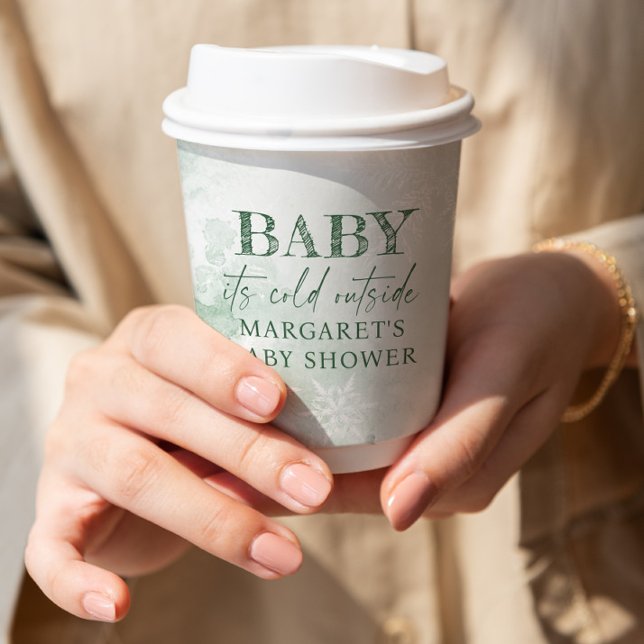 Baby its cold outside baby shower paper cups (Creator Uploaded)