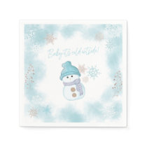 Baby It's Cold Outside Baby Shower Paper Napkin