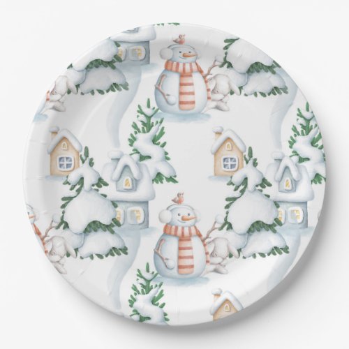 Baby its cold outside baby shower paper plates