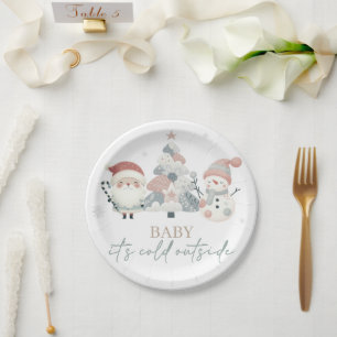 Baby its Cold Outside Baby Shower Paper Plates