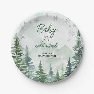 Baby it's Cold Outside Baby Shower Paper Plates