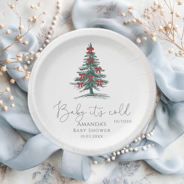 Baby It's Cold Outside Baby Shower Paper Plates (Creator Uploaded)