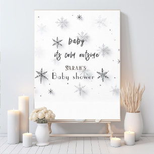 baby its cold outside Baby shower Poster