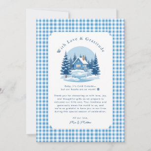 Baby It's Cold Outside Baby Shower Thank You