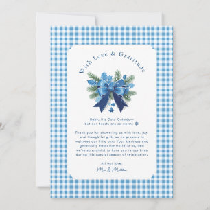 Baby It's Cold Outside Baby Shower Thank You 