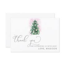 Baby its cold outside baby shower thank you card