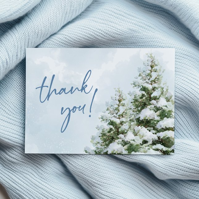 Baby It's Cold Outside Baby Shower Thank You Card (Creator Uploaded)