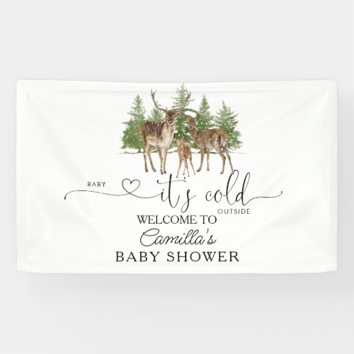 Baby Its Cold Outside Baby Shower Welcome Banner