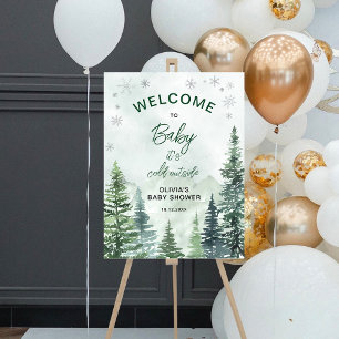 Baby It's Cold Outside Baby Shower Welcome Foam Board