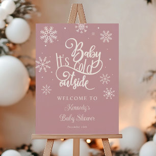 Baby It's Cold Outside Baby Shower Welcome Foam Board