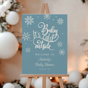 Baby It's Cold Outside Baby Shower Welcome Foam Board