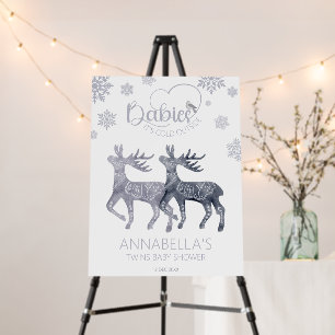 Baby it's Cold Outside Baby Shower Welcome Sign