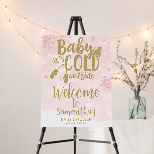 Baby It's Cold Outside Baby Shower Welcome Sign