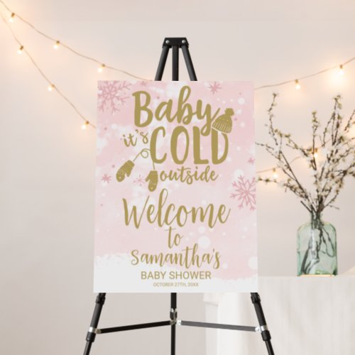 Baby Its Cold Outside Baby Shower Welcome Sign