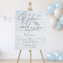 Baby It's Cold Outside Baby Shower Welcome Sign
