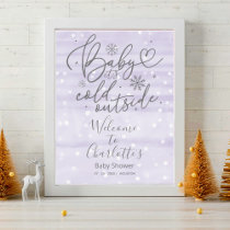 Baby It's Cold Outside Baby Shower Welcome Sign