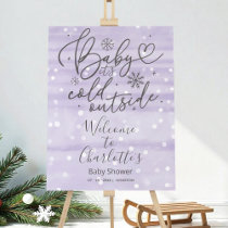 Baby It's Cold Outside Baby Shower Welcome Sign