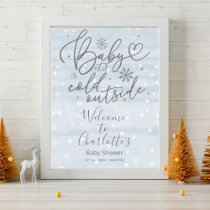 Baby It's Cold Outside Baby Shower Welcome Sign