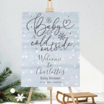 Baby It's Cold Outside Baby Shower Welcome Sign