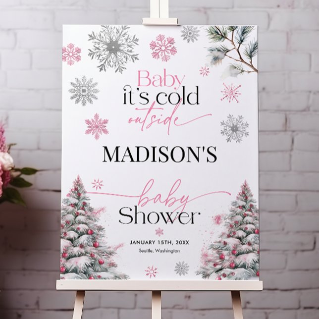 Baby It's Cold Outside Baby Shower Welcome Sign (Creator Uploaded)