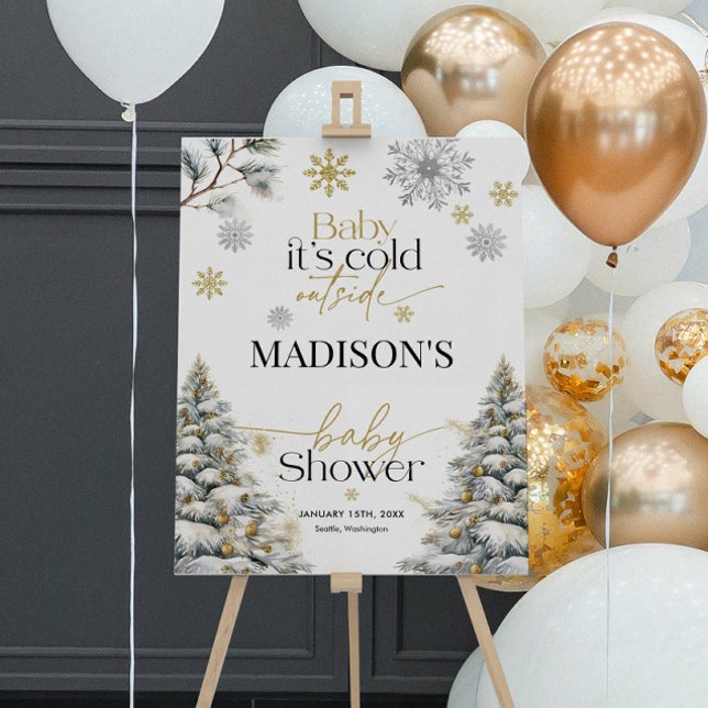 Baby It's Cold Outside Baby Shower Welcome Sign (Creator Uploaded)
