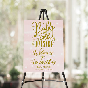 Baby It's Cold Outside Baby Shower Welcome Sign