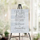 Baby It's Cold Outside Baby Shower Welcome Sign<br><div class="desc">Baby It's Cold Outside Baby Shower Welcome Sign</div>