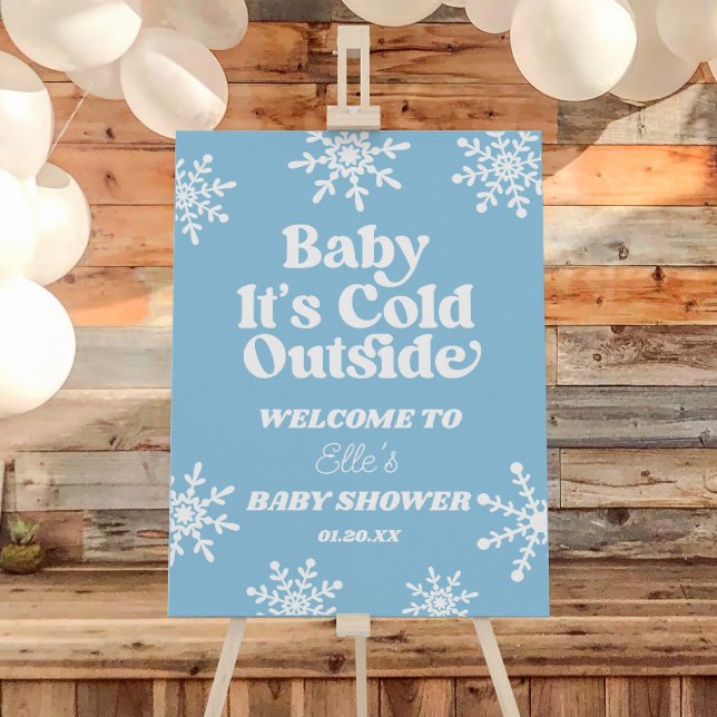 Baby It's Cold Outside Baby Shower Welcome Sign (Creator Uploaded)