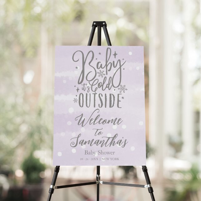 Baby It's Cold Outside Baby Shower Welcome Sign (Creator Uploaded)