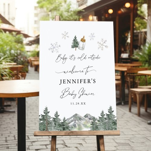 Baby Its Cold Outside Baby Shower Welcome Sign