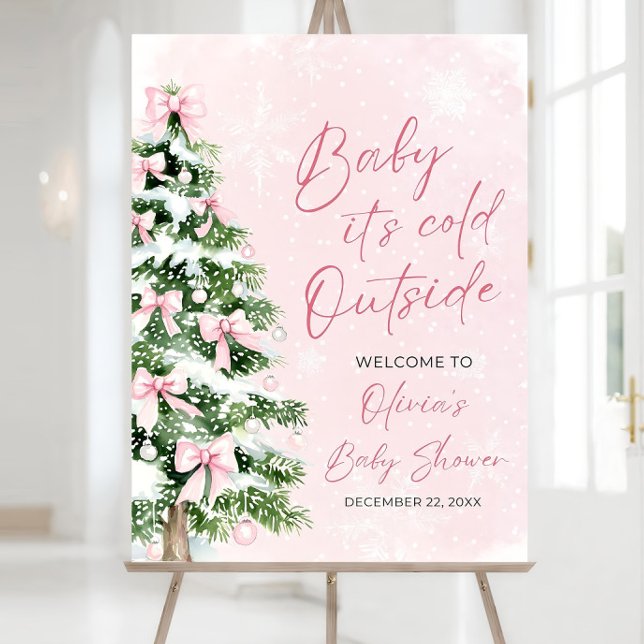 Baby its Cold Outside Baby Shower Welcome Sign (Creator Uploaded)