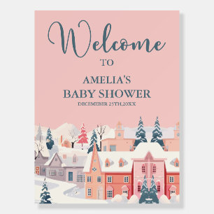 Baby its cold outside Baby Shower Welcome Sign