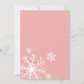 Baby it's cold outside, Baby shower winter Invitation (Back)
