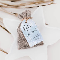 Baby It's Cold Outside Blue Baby Shower Favor Gift Tags