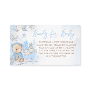 Baby Its Cold Outside Blue Bear Books for Baby Enclosure Card