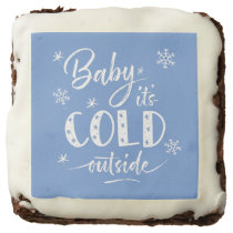 Baby It's Cold Outside Blue Brownie