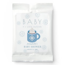 Baby It's Cold Outside Blue Mug Snowflakes  Hot Chocolate Drink Mix