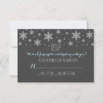 Baby it's Cold Outside Blue RSVP