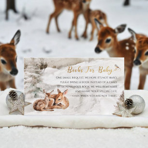 Baby it's cold outside Books For Baby Baby Shower Enclosure Card